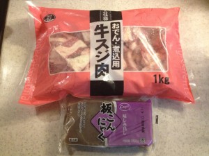 どて焼きレシピ：牛スジとコンニャク