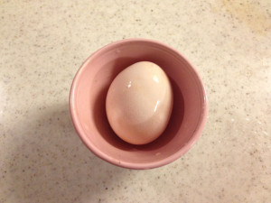 水洗いした卵